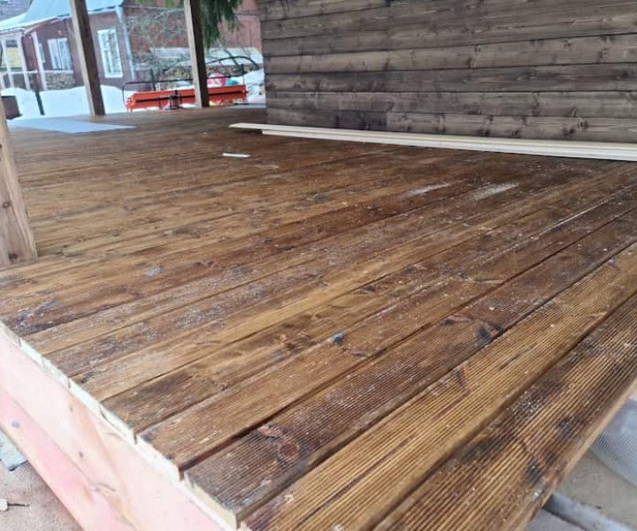 Устройство наружных террас и патио