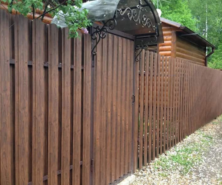 Установка заборов (металлические, деревянные, комбинированные)