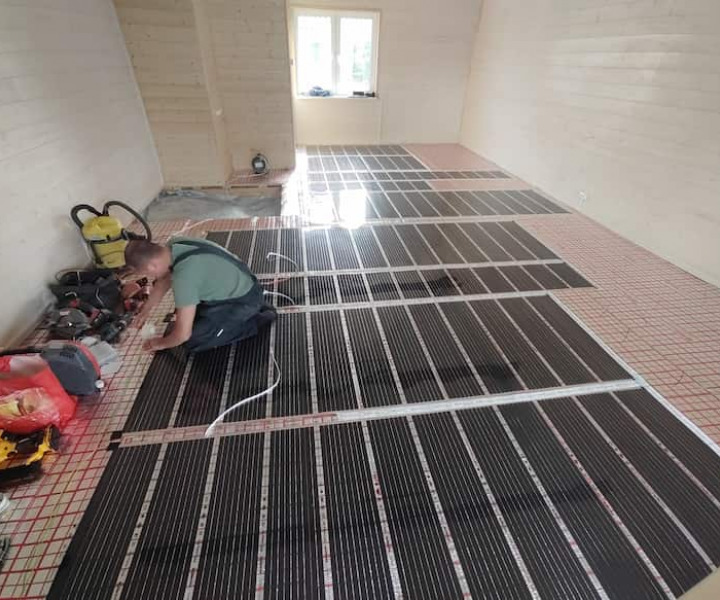 Монтаж системы отопления (радиаторы, тёплый пол)