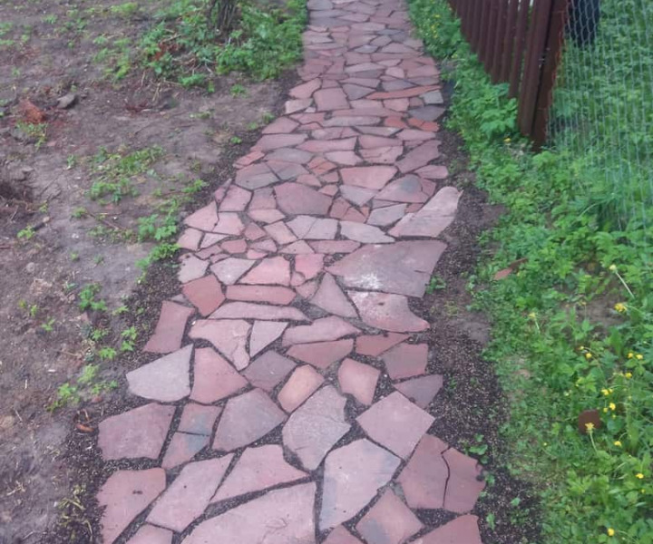 Укладка брусчатки, уличной плитки